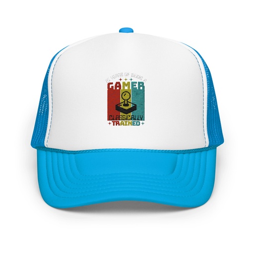 [ID: 627-G5] 25 Years of Being A Gamer Foam Trucker Hat