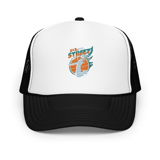 [ID: 627-G6] 3x3 Basketball League Foam Trucker Hat