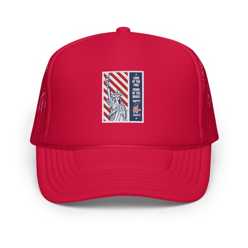 [ID: 627-G8] 4th of July Foam Trucker Hat