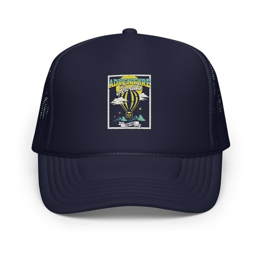 [ID: 627-G28] Adventure Awaits Foam Trucker Hat