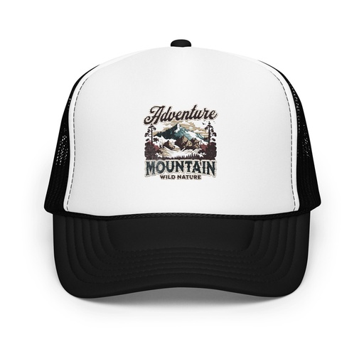 [ID: 627-G31] Adventure Mountain Wild Nature Foam Trucker Hat