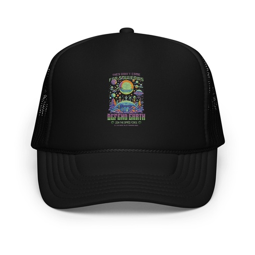 [ID: 627-G38] Alien Invasion Foam Trucker Hat