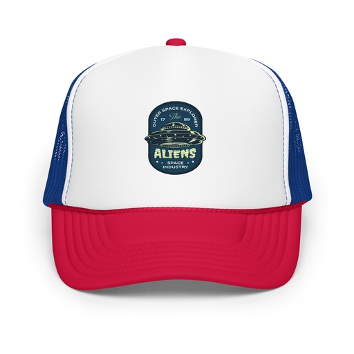 [ID: 627-G40] Aliens Outer Space Explorer - UFO Foam Trucker Hat