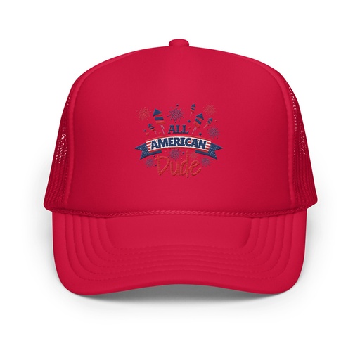[ID: 627-G42] All American Foam Trucker Hat