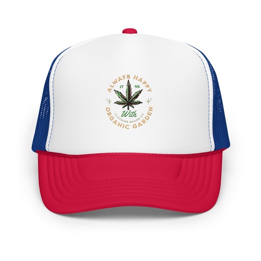 [ID: 627-G55] Always Happy - Cannabis Foam Trucker Hat
