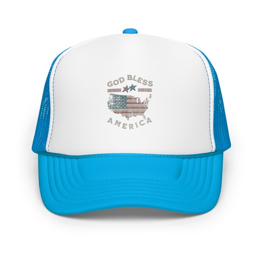 [ID: 627-G60] America - Land Of The Free Foam Trucker Hat