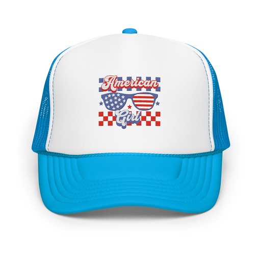 [ID: 627-G72] American girl Foam Trucker Hat