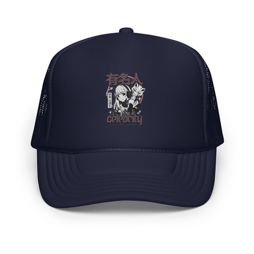 [ID: 627-G88] Anime Celebrity Girl - Japanese Cyber Streetwear Foam Trucker Hat