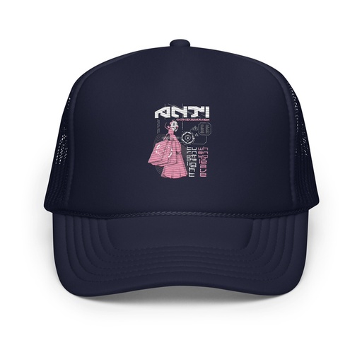 [ID: 627-G91] Anti Consumerism - Futuristic Foam Trucker Hat