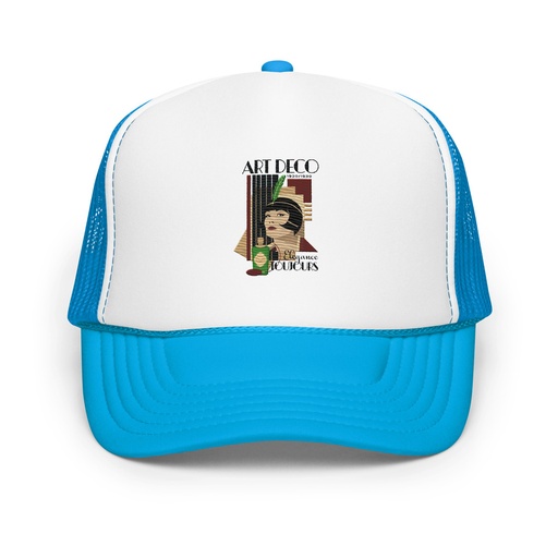 [ID: 627-G102] Art Deco Elegance Toujours Foam Trucker Hat