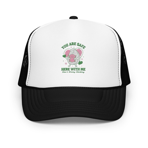 [ID: 627-G118] Avo Love - Typographic Cartoon Streetwear Foam Trucker Hat