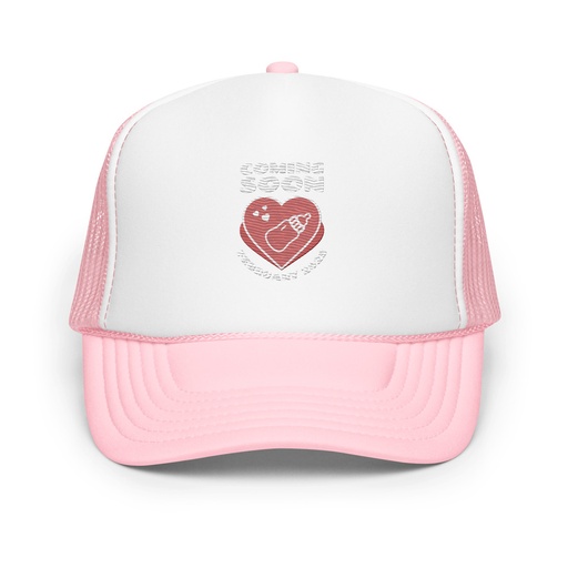 [ID: 627-G121] Baby Announcement - Feeding Bottle Foam Trucker Hat