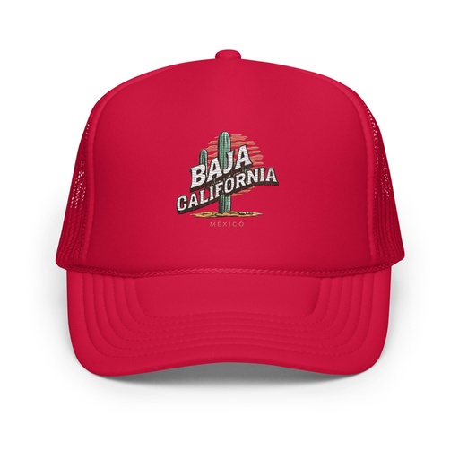 [ID: 627-G132] Baja Cali Mexico Foam Trucker Hat