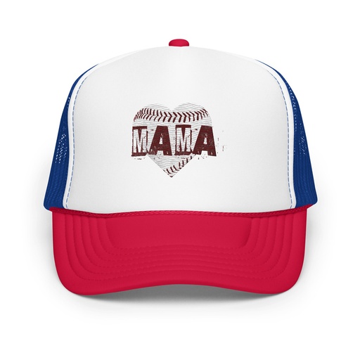[ID: 627-G142] Baseball MAMA Foam Trucker Hat