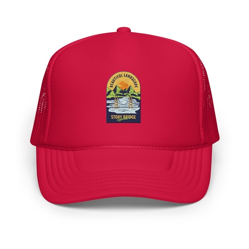 [ID: 627-G172] Beautiful Landscape - Outdoor Foam Trucker Hat