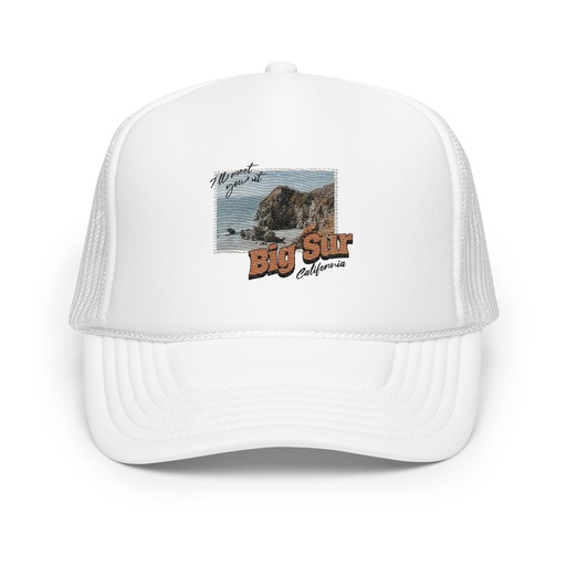 [ID: 627-G205] Big Sur, Cali Foam Trucker Hat