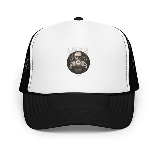 [ID: 627-G228] Black Metal - Hardcore skull theme design Foam Trucker Hat
