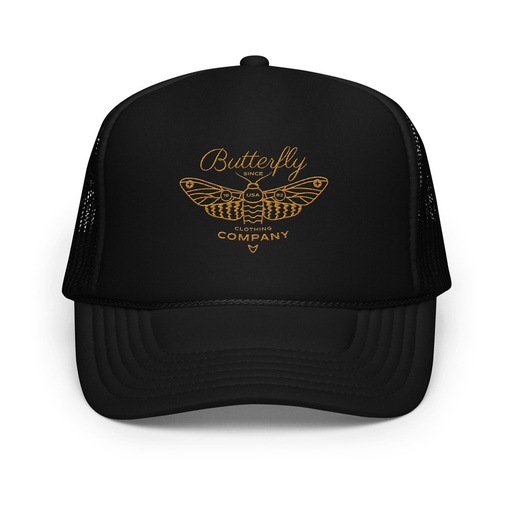 [ID: 627-G240] Blue Butterfly - Minimal Foam Trucker Hat