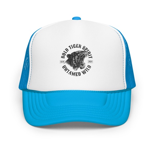 [ID: 627-G249] Bold Tiger Spirit Foam Trucker Hat