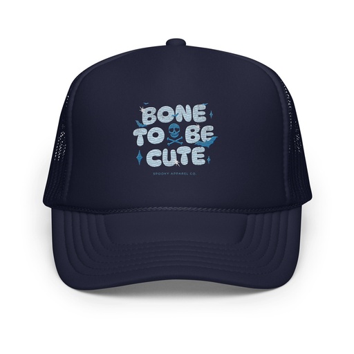 [ID: 627-G250] Bone To Be Cute - Halloween Foam Trucker Hat