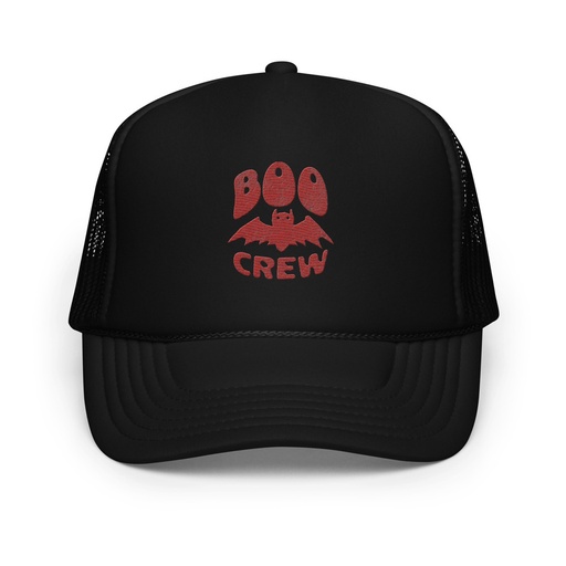 [ID: 627-G252] Boo Crew Foam Trucker Hat