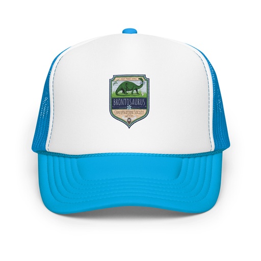 [ID: 627-G288] Brontosaurus Conservation Society Foam Trucker Hat