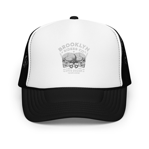 [ID: 627-G291] BROOKLYN NEWYOR RIDERS CO Foam Trucker Hat