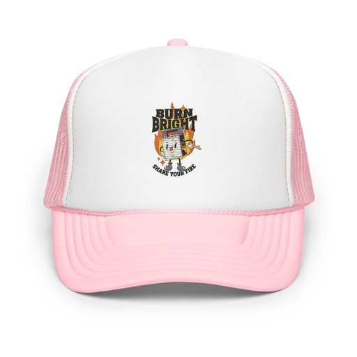 [ID: 627-G297] Burn Bright Foam Trucker Hat