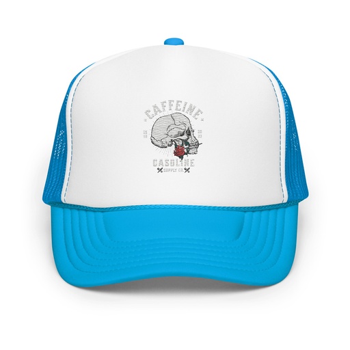 [ID: 627-G309] CAFFEINE GASOLINE Foam Trucker Hat