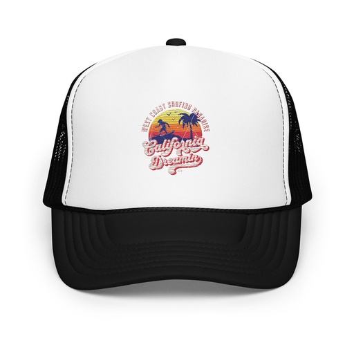 [ID: 627-G316] California Dreamin - Beach & Surf Foam Trucker Hat