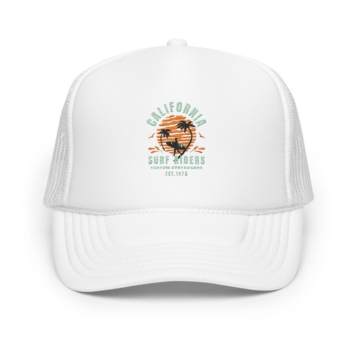 [ID: 627-G317] California Surf Riders - Beach Foam Trucker Hat
