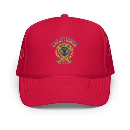 [ID: 627-G319] CALIFORNIA TENNIS PROFESSIONALS Foam Trucker Hat