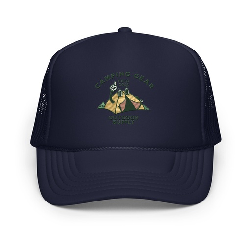 [ID: 627-G326] Camping Gear Foam Trucker Hat