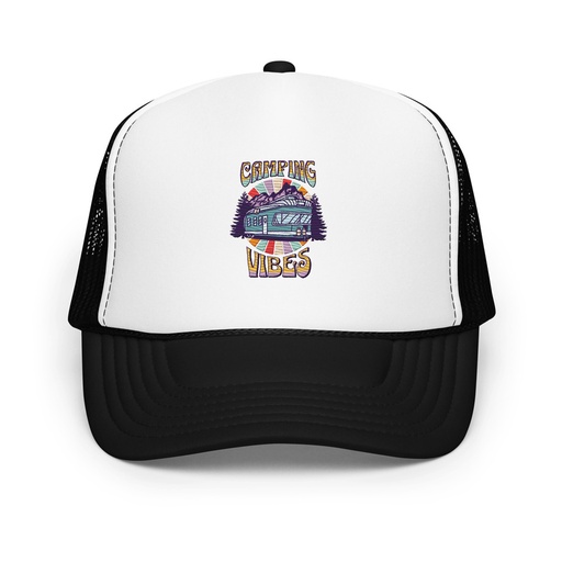 [ID: 627-G327] Camping Vibes Foam Trucker Hat