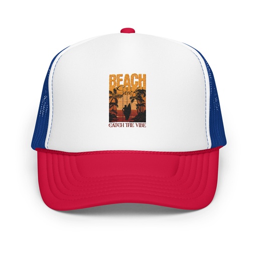 [ID: 627-G342] Catch the Vibe Foam Trucker Hat