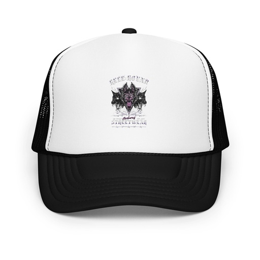 [ID: 627-G354] Cerberus Hell Hound Streetwear - Dark Aesthetic Foam Trucker Hat