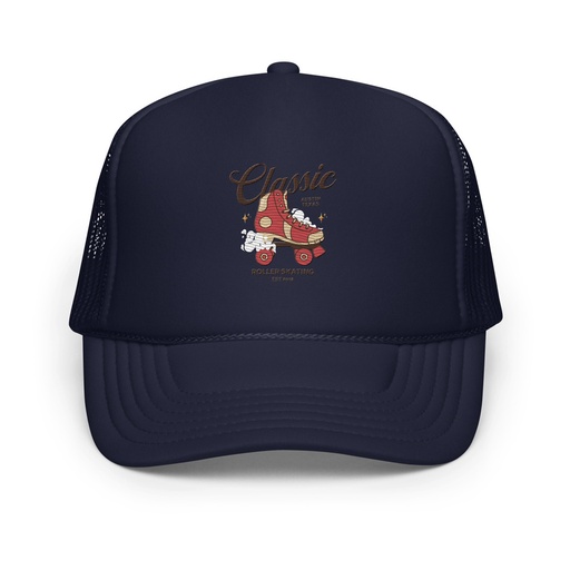 [ID: 627-G384] Classic Roller Skating - Sports Apparel Foam Trucker Hat