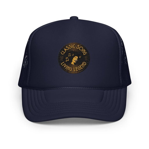 [ID: 627-G385] Classic Song - Music Record Foam Trucker Hat