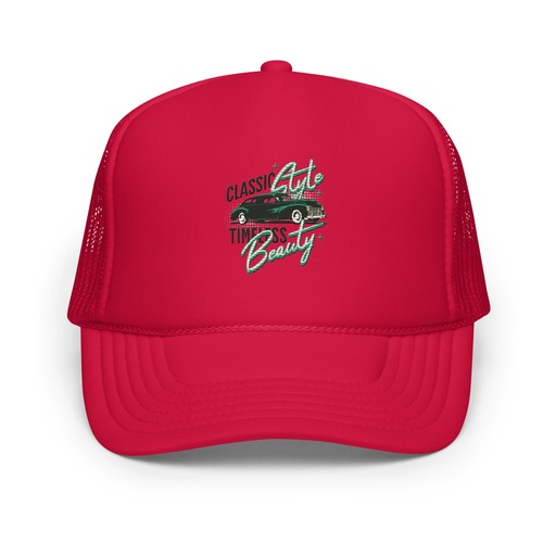 [ID: 627-G386] Classic Style Timeless Beauty Foam Trucker Hat