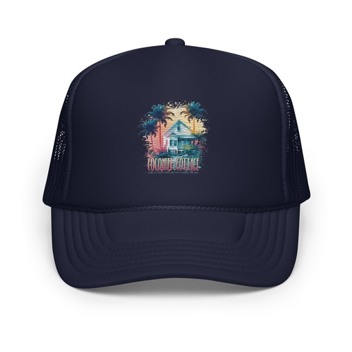 [ID: 627-G391] Coconut Cottage Foam Trucker Hat