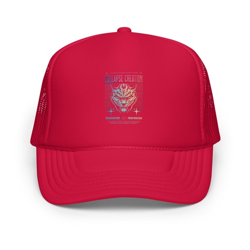 [ID: 627-G406] Collapse Creation Foam Trucker Hat