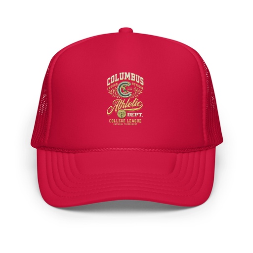 [ID: 627-G412] Columbus Athletic Foam Trucker Hat