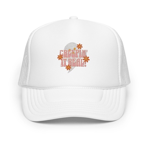 [ID: 627-G436] Creepin' It Real - Halloween Foam Trucker Hat