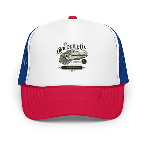 [ID: 627-G439] Crocodile Co. - Wild Animal Foam Trucker Hat