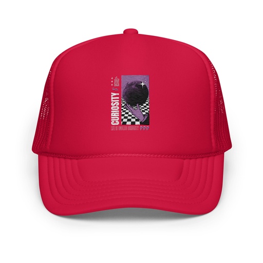 [ID: 627-G442] Curiosity Streetwear Foam Trucker Hat