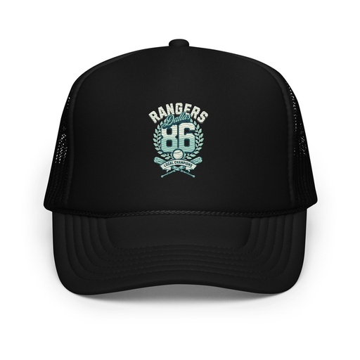 [ID: 627-G464] Dallas Rangers - Old School Sports Foam Trucker Hat