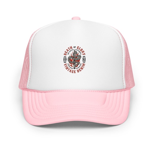 [ID: 627-G480] Death or Glory - Sword Snake Foam Trucker Hat