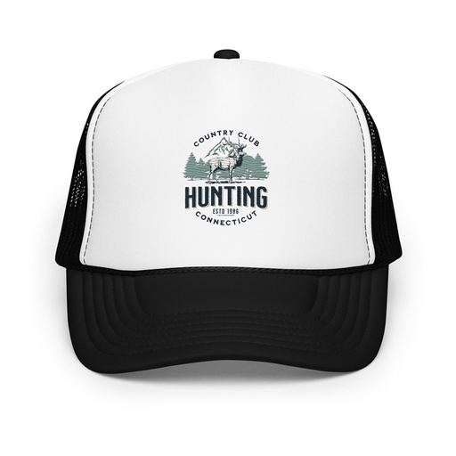 [ID: 627-G483] Deer Hunting Country Club  Foam Trucker Hat