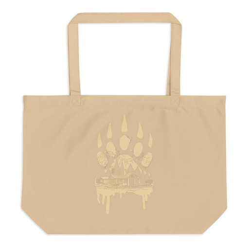 [ID: 378-G14] A Beary Good Home Large Eco Tote