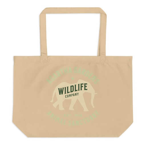 [ID: 378-G33] Agartha Gardens Wildlife - Animal Sanctuary Large Eco Tote